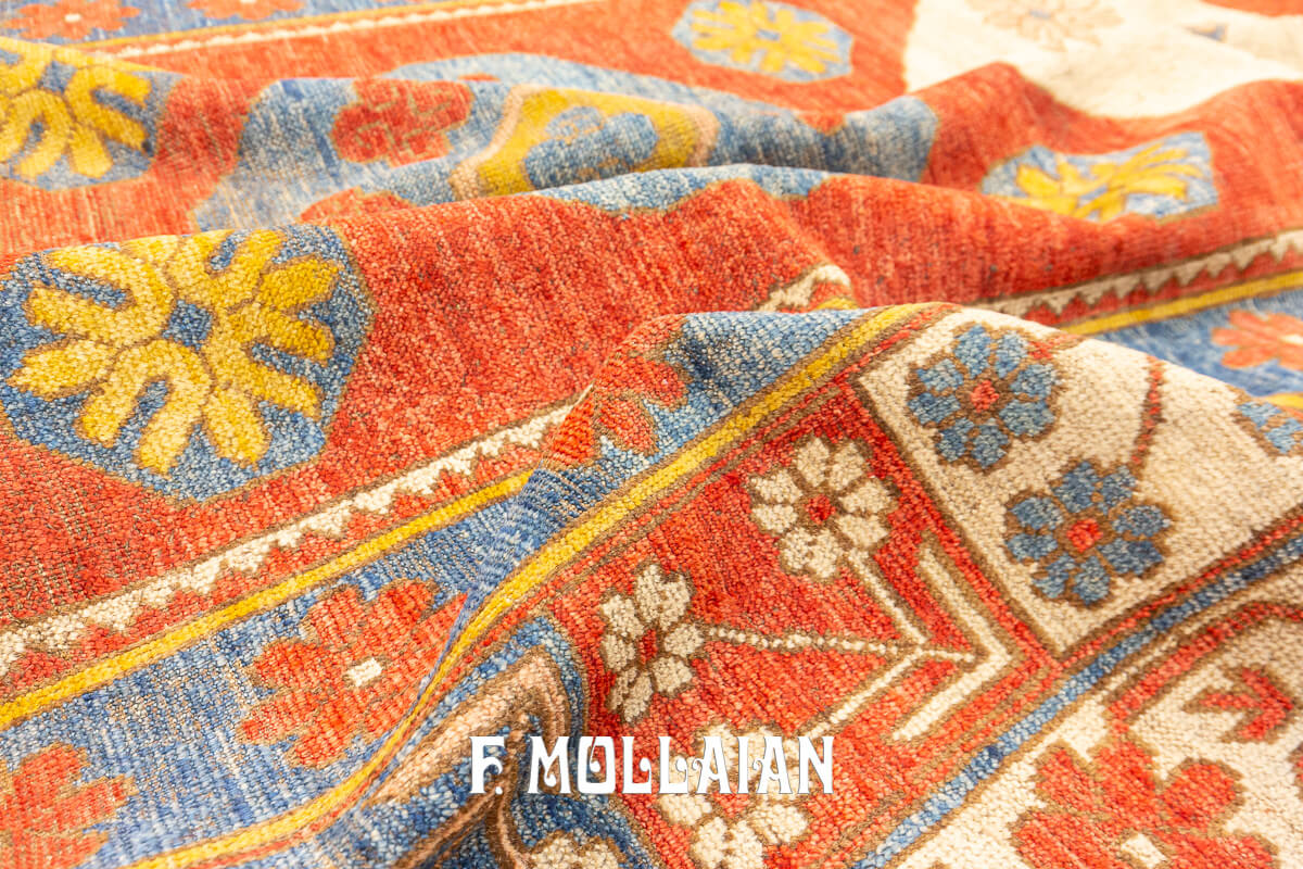 Antique Khotan Rug Red/Blue Color n°:962698